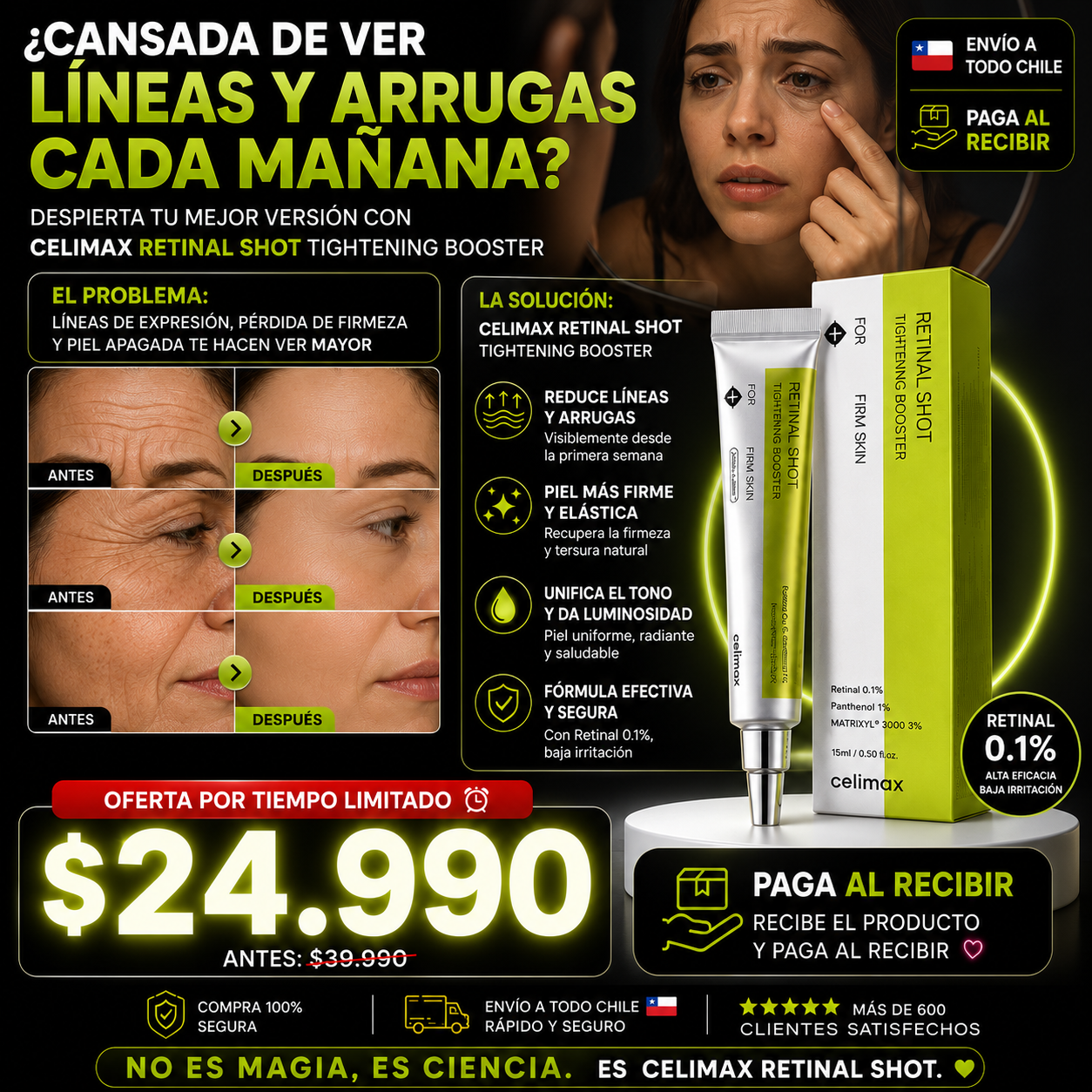 Celimax® - Crema Facial Antiarrugas Retinal
