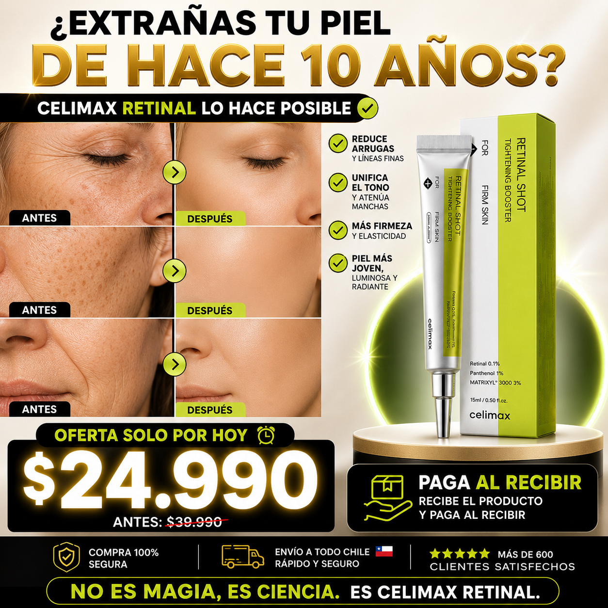 Celimax® - Crema Facial Antiarrugas Retinal